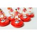Subbuteo Andrew Table soccer Olympiacos 1972-74 on Classic Hasbro bases
